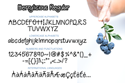 Berrylicious, a Sans Serif Font by theinkaffair (Thumbnail 7 of 9)