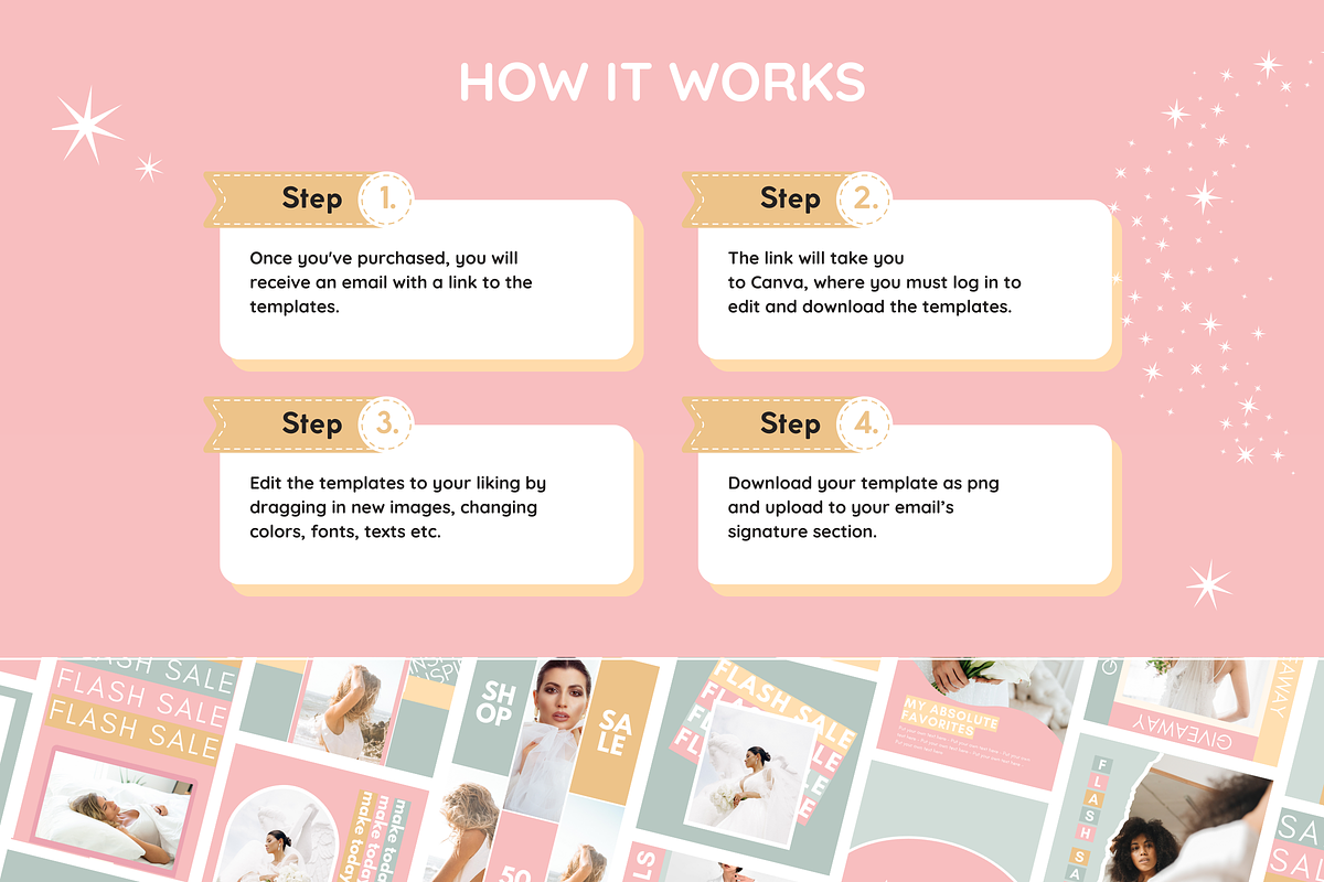 Pastel Email Signature Bundle, an Email Template by SunshineStudioBoutique (Photo 9 of 9)