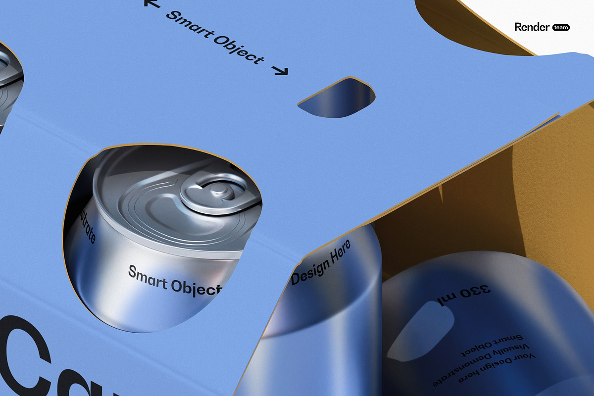 Soda / Beer Packaging Mockup, a Packaging Mockup by Renderteam (Photo 12 of 12)