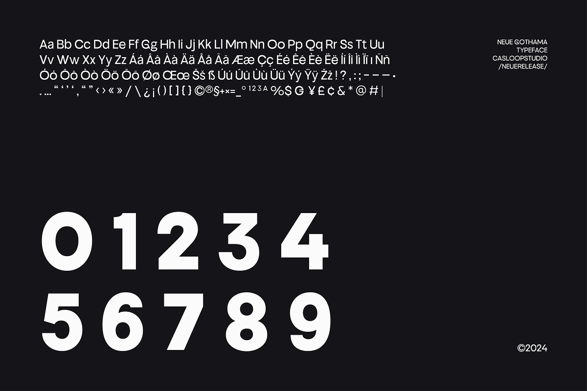 Neue Jothama - Geometric 14 Fonts VF, a Sans Serif Font by Casloop Studio (Photo 8 of 9)