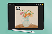 Watercolor Procreate Brushes, a Brush Add-On by byMariZen (Thumbnail 3 of 6)