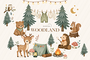 Cute Woodland Forest Animal Clipart, an Animal Illustration by Sunflower Day Love (Thumbnail 1 of 4)