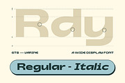Gts Varine - Wide Display Font, a Sans Serif Font by Graptail (Thumbnail 2 of 14)