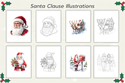 150 Christmas Coloring Pages Bundle, a Seasonal Illustration by Daffodil Dream Studio (Thumbnail 14 of 18)