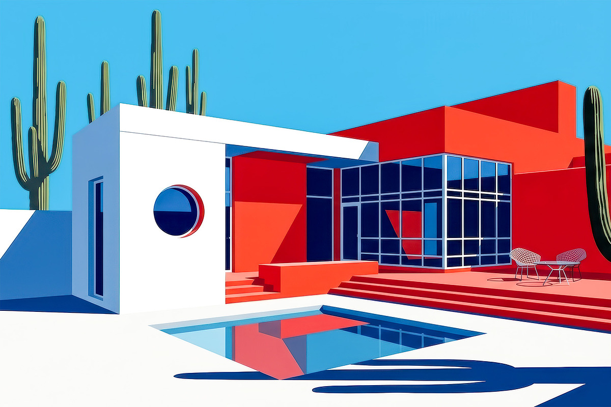 Modern Desert Architecture, an Object Illustration by StockVerse Creative (Photo 3 of 4)