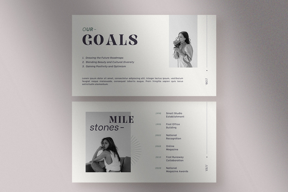 Evita Fashion Magazine Presentation, a Presentation Template by peterdraw (Photo 6 of 8)