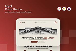 Lawvia - Legal Consultation Landing, a Landing Page Template by productype1