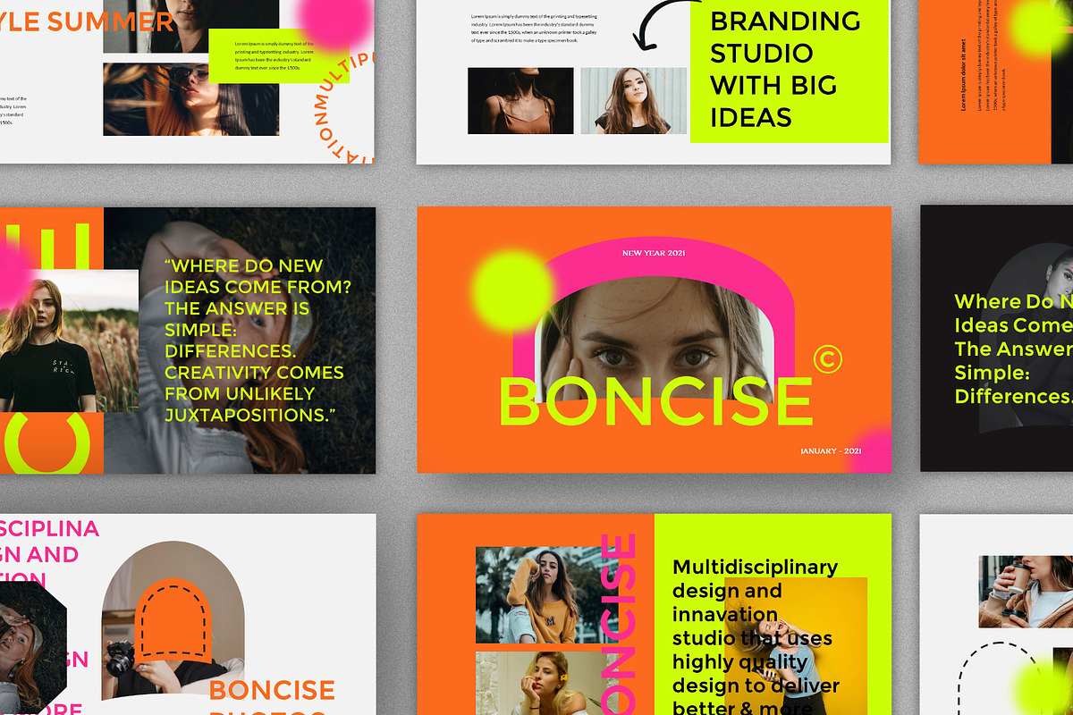Boncise Presentatiton Pack Template, a Presentation Template by Spesifikstd (Photo 3 of 12)
