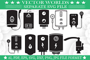 Bathroom Heater Svg, Heater Svg, an Object Graphic by VectorWorlds (Thumbnail 1 of 3)