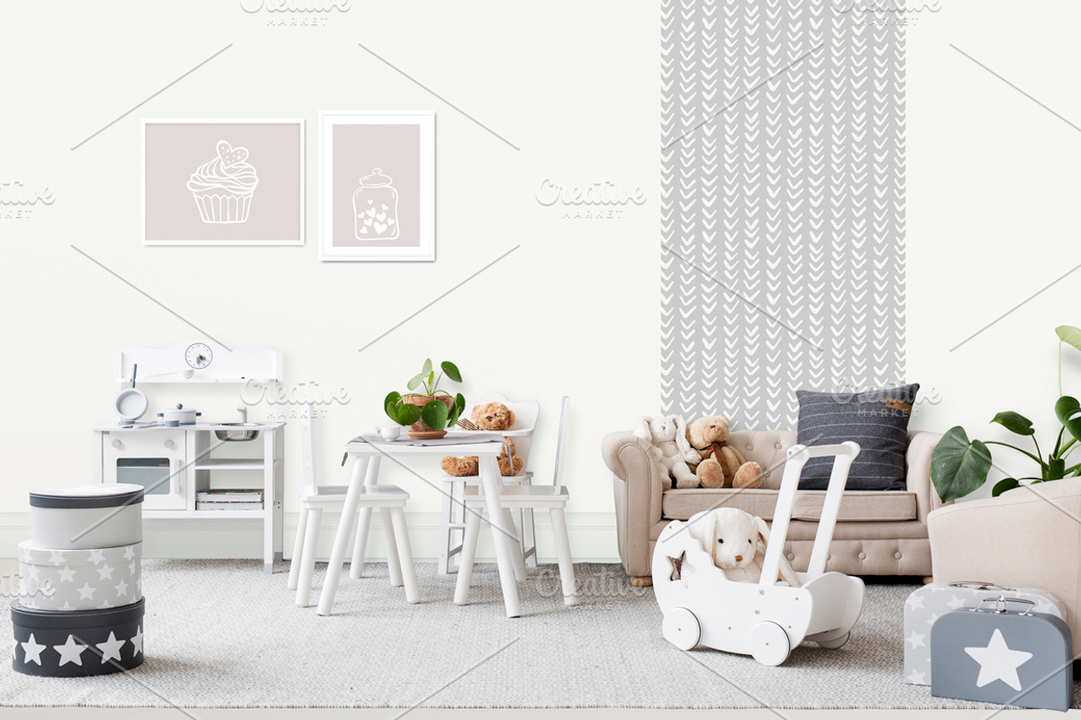 Kids Room Wall/Frame Mock Up 22, a Print Template by Whimsicality (Photo 3 of 6)