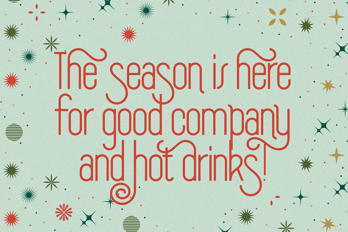 SLTF Holiday Whispers Typeface, a Sans Serif Font by SilverStag Type Foundry (Photo 7 of 20)