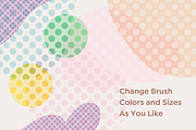 Polka Dot Halftone Procreate Brushes, a Brush Add-On by Keikoya (Thumbnail 3 of 8)
