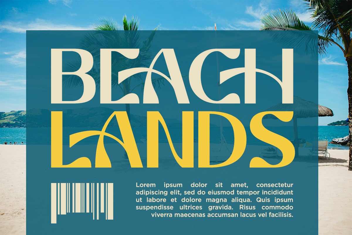 Cherlav - Modern Ligature Font, a Sans Serif Font by RagamKata (Photo 3 of 10)