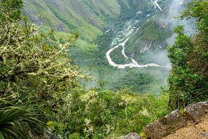 Scenic valley view from the Machu Picchu site in Peru, a Nature Photo by GoodGoods