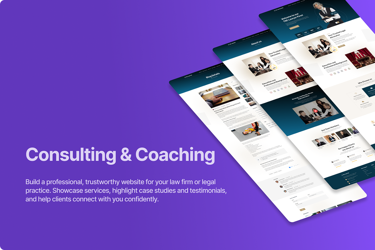 TNC Advocator – Lawyer Figma UI Kit, an UI Kit Template by TNCFlow (Photo 5 of 5)