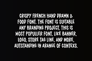 Crispy French - Hand Drawn & Food, a Handwritten Font by QR Design Studio (Thumbnail 3 of 6)