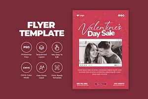 Valentine's Day Modern Flyer, a Flyer Template by Saman Osama