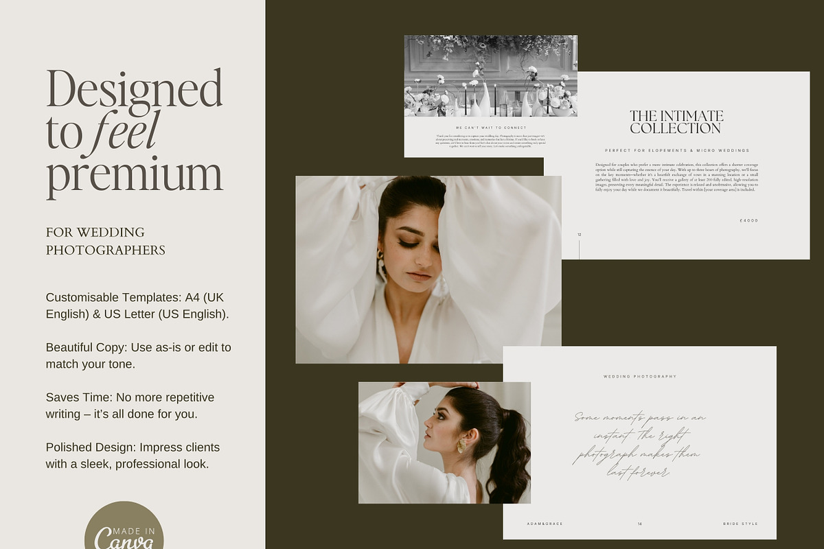 Wedding Photography Pricing Guide, a Marketing Template by Adam and Grace (Photo 8 of 23)