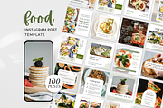 Food Instagram Post Template, a Social Media Template by ShopRShop (Thumbnail 1 of 10)