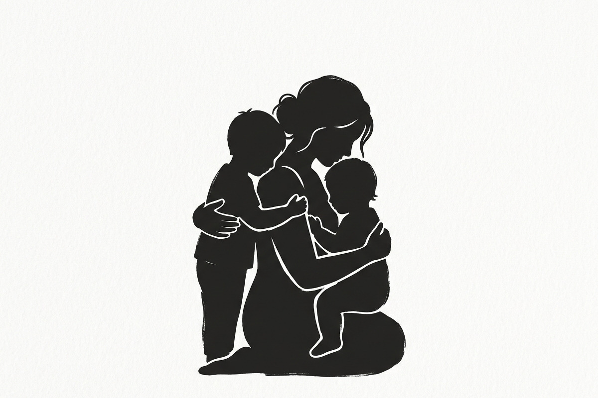 loving mother and children, a Person Illustration by Amazin_art (Photo 3 of 46)
