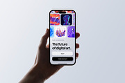 Phone 15 Pro Mockup in Hand, an iPhone Mockup by Asylab (Thumbnail 3 of 4)