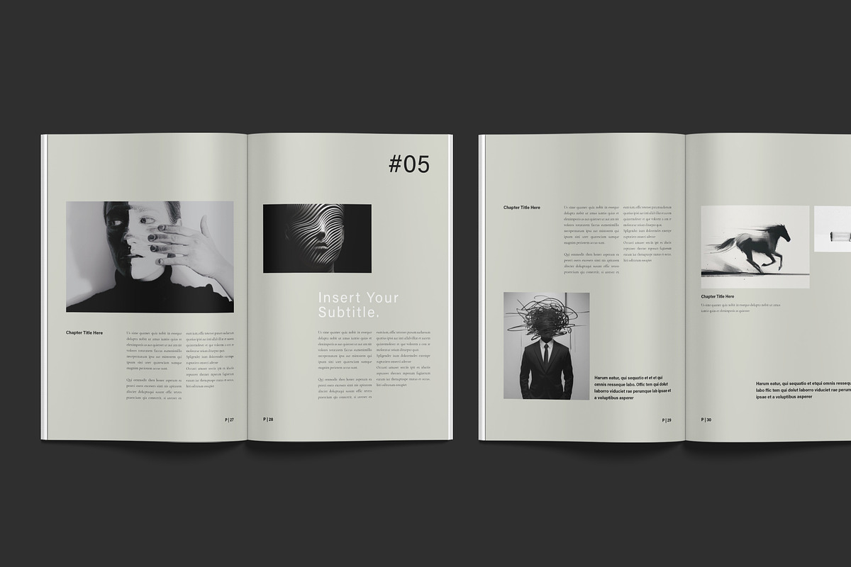 Book Title Layout Design Template, a Brochure Template by NorthPeak (Photo 11 of 16)