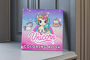Unicorn Coloring Book Printable PDF, an Animal Illustration by Image for Sale (Thumbnail 1 of 2)