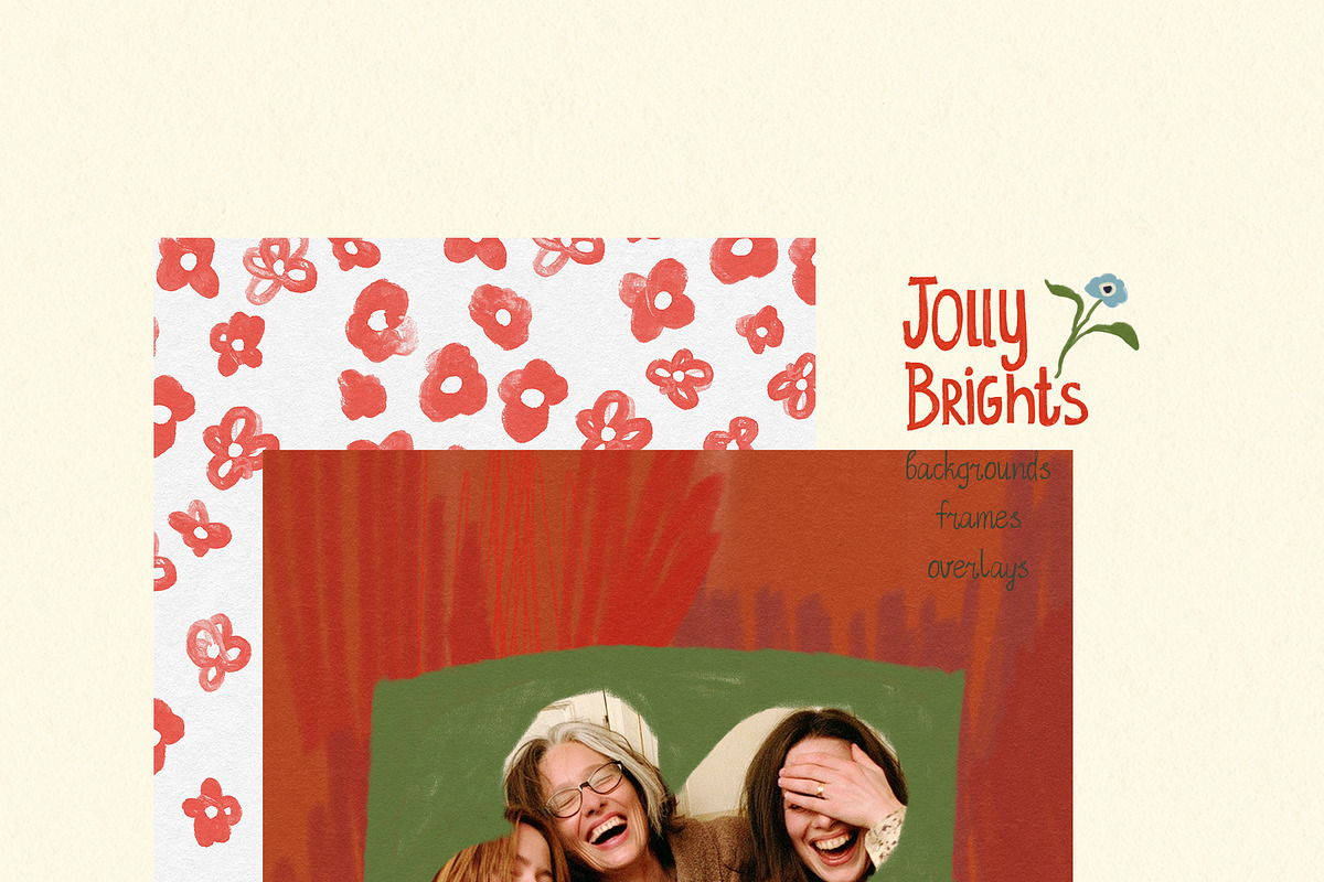 Christmas Backgrounds & Frames, a Decorative Illustration by whiteheartdesign (Photo 13 of 20)
