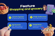 Shopping & Grocery 3D Icon Pack, a Food & Drink 3D Model by orenjidesign (Thumbnail 2 of 8)
