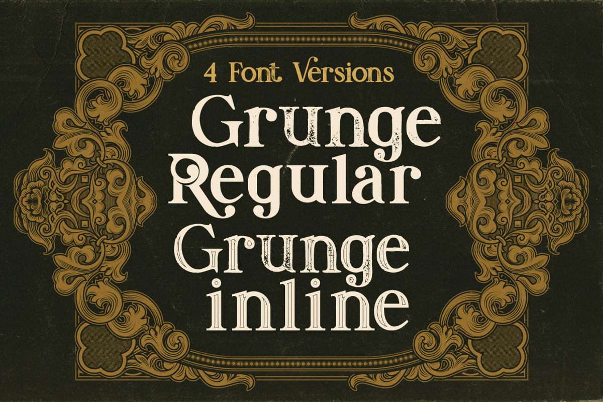 AmaDeust - Display Font preview 2