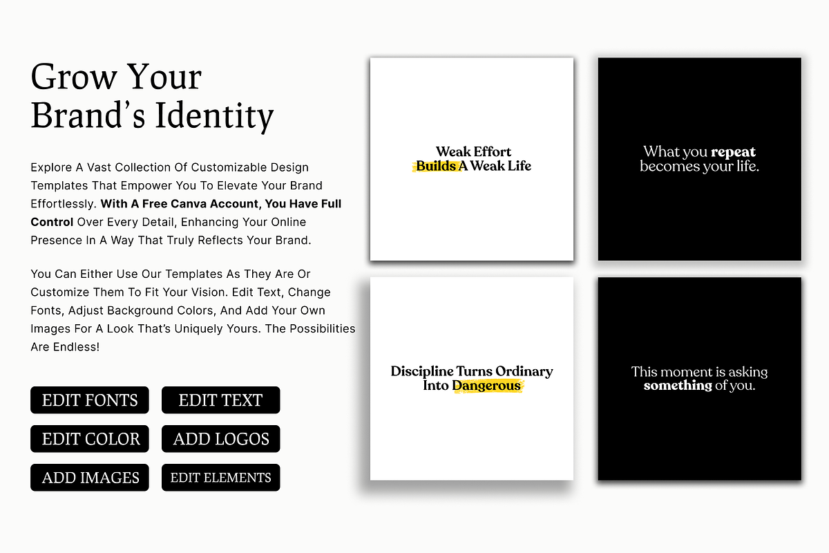50 Inspiring Instagram Template, a Social Media Template by RB Boutique (Photo 10 of 10)