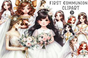 First Communion Clipart, an Illustration by CreationArt