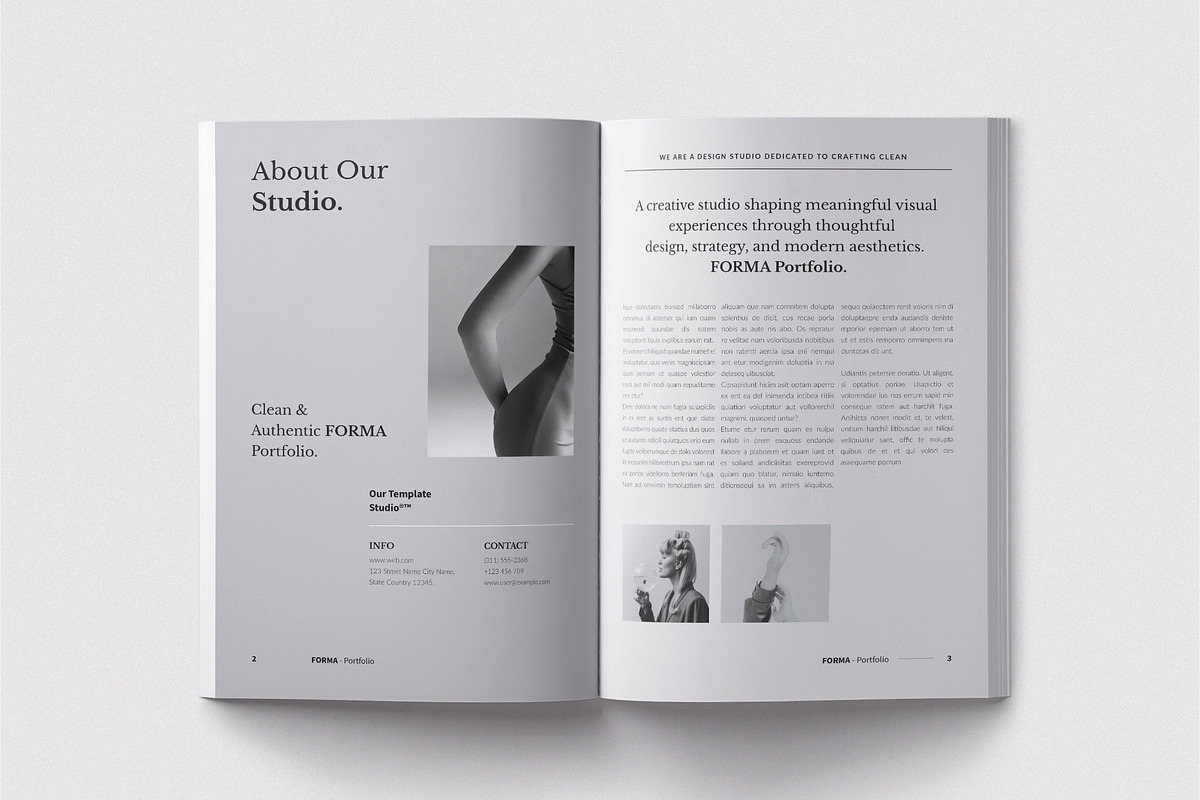 FORMA – Modern Portfolio Brochure, a Brochure Template by TemplateFolio-Shop (Photo 4 of 21)