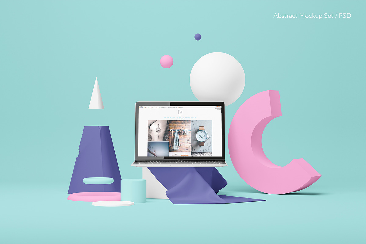Abstract Color Mockup Set, a Mac Mockup by Best Pixels™ (Photo 8 of 12)