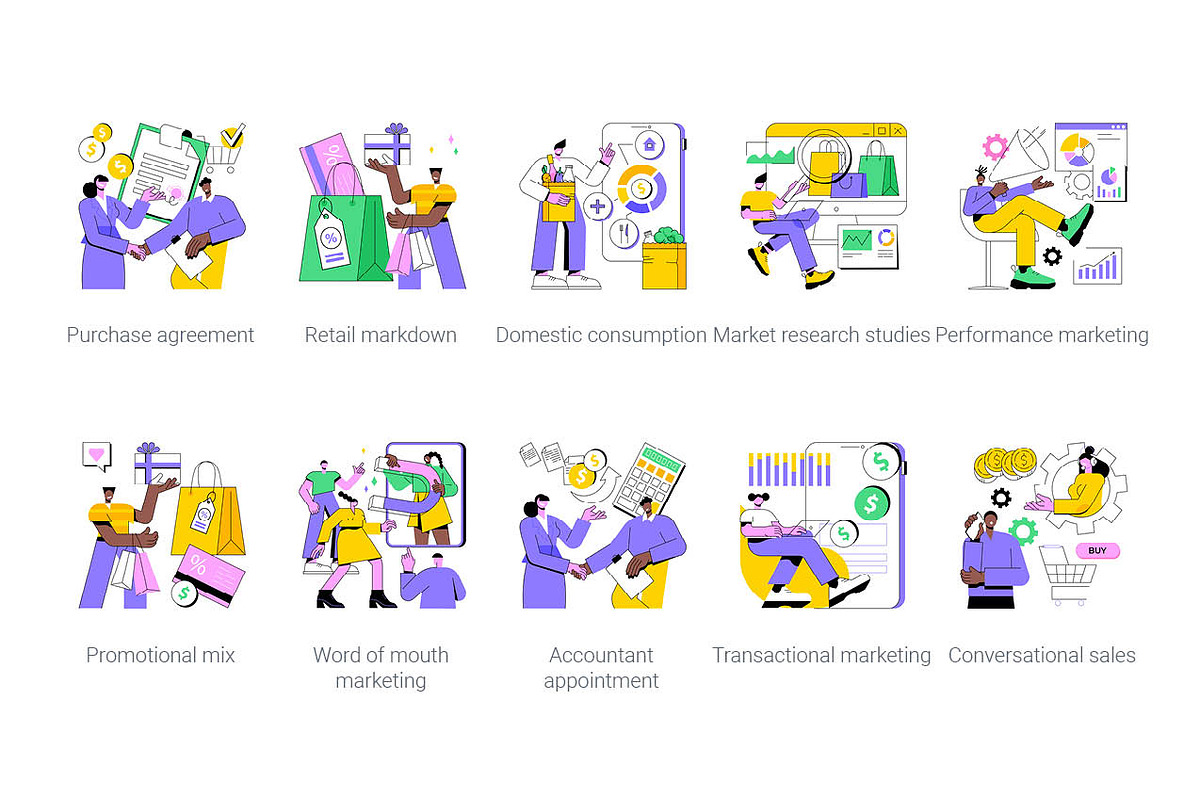 100 Marketing and sales concepts, a Templates & Theme by Visual Generation (Photo 8 of 10)