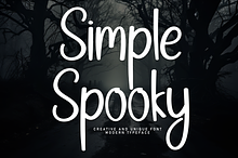 Simple Spooky | Script Font