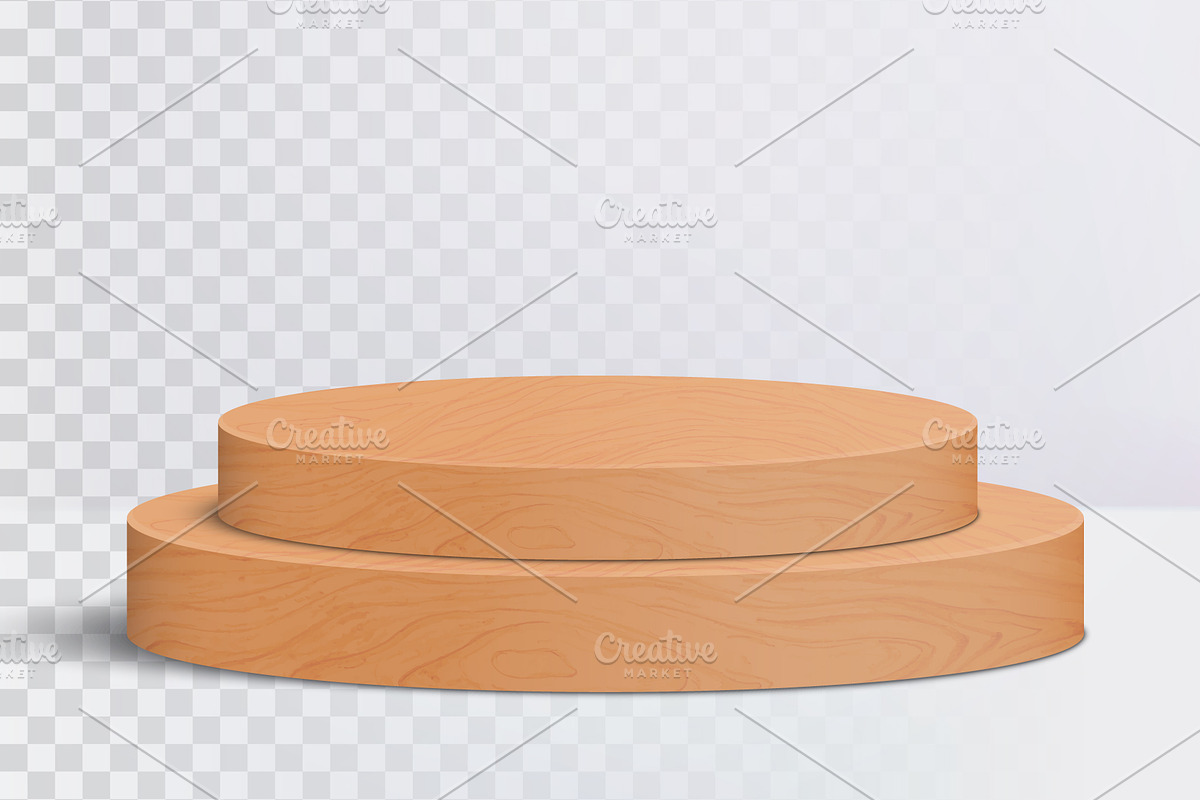 Round wood podium, an Object Illustration by Yayasya (Photo 2 of 3)