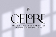 Celore - Elegant & Modern Sans, a Sans Serif Font by Schrifted Type (Thumbnail 1 of 9)