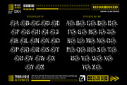Tribal Hole Typeface, a Serif Font by alit design (Thumbnail 13 of 20)