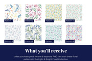 Light & Bright Floral Pattern Tiles, a Pattern Graphic by Fern & Quill (Thumbnail 2 of 7)