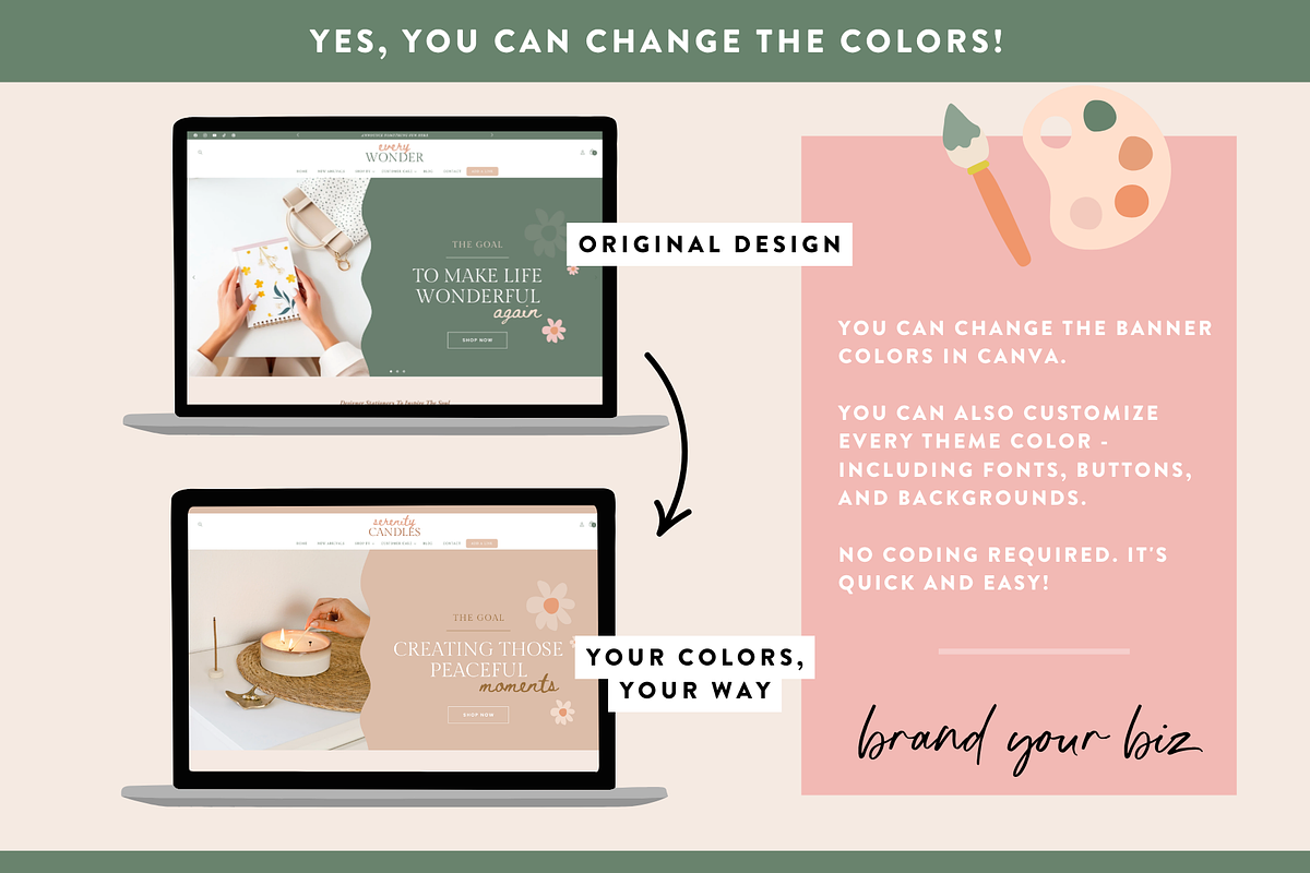 Olive Green Shopify Theme, a Shopify Template by Design Pixie (Photo 8 of 11)