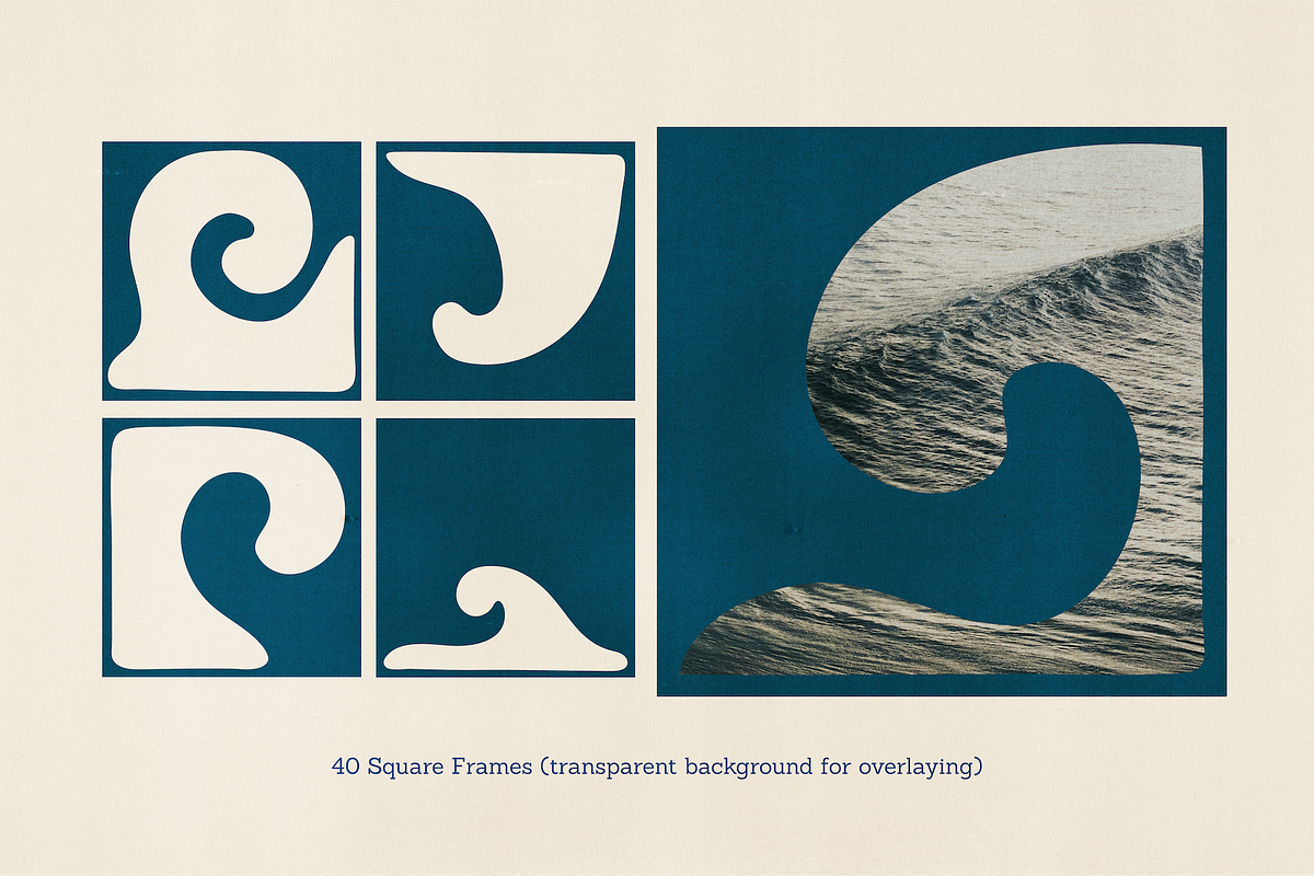Waves - Hand Drawn Organic Waves, a Decorative Illustration by Madeline ODonoghue Design (Photo 4 of 13)