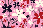 Hand Drawn Patterns with Flowers, a Pattern Graphic by Art's and patterns (Thumbnail 3 of 7)