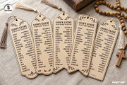 Bible Emergency Numbers Bookmarks, a Decorative Illustration by svgocean (Thumbnail 1 of 8)