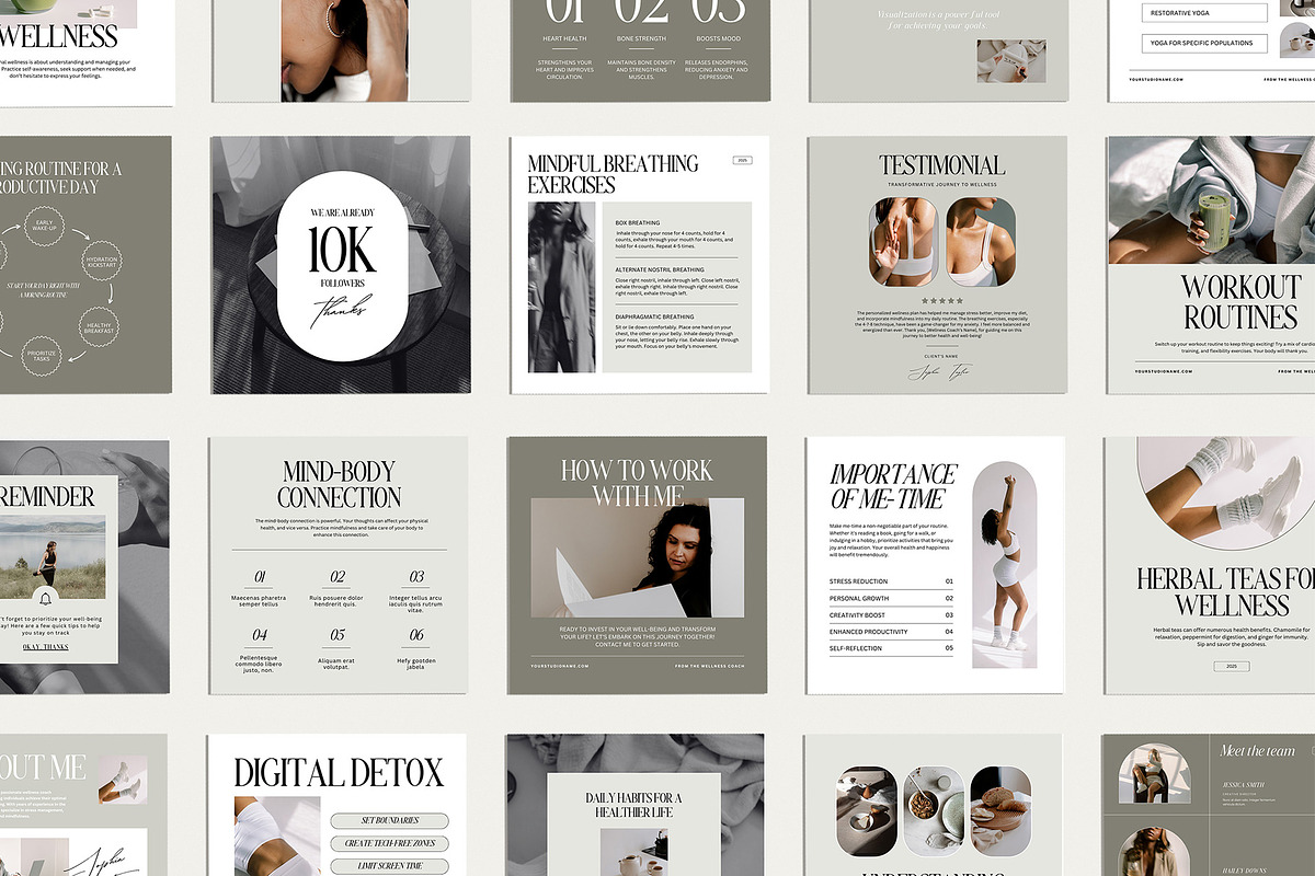 Wellness Coach Instagram Bundle, a Social Media Template by Amaré Creative (Photo 4 of 5)
