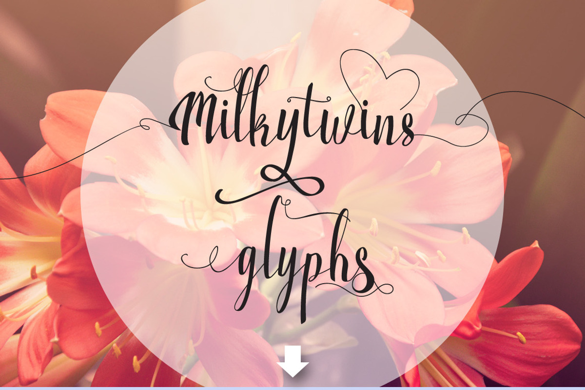 Milkytwins Modern Wave Calligraphy preview 2