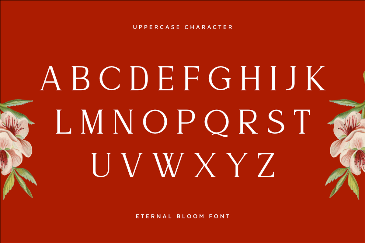 Eternal Bloom - Modern Serif Font, a Serif Font by Masyafi Studio (Photo 2 of 9)
