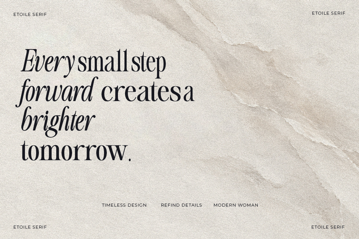 Etoile Club Chaos | 16 Font, a Serif Font by Natural Ink Studio (Photo 7 of 15)