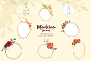 Watercolor Flowers, Frames, Bouquets, an Illustration by ColorfulNest (Thumbnail 4 of 5)