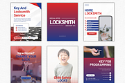 Locksmith Instagram Canva Templates, a Social Media Template by Talipic Designs (Thumbnail 3 of 8)